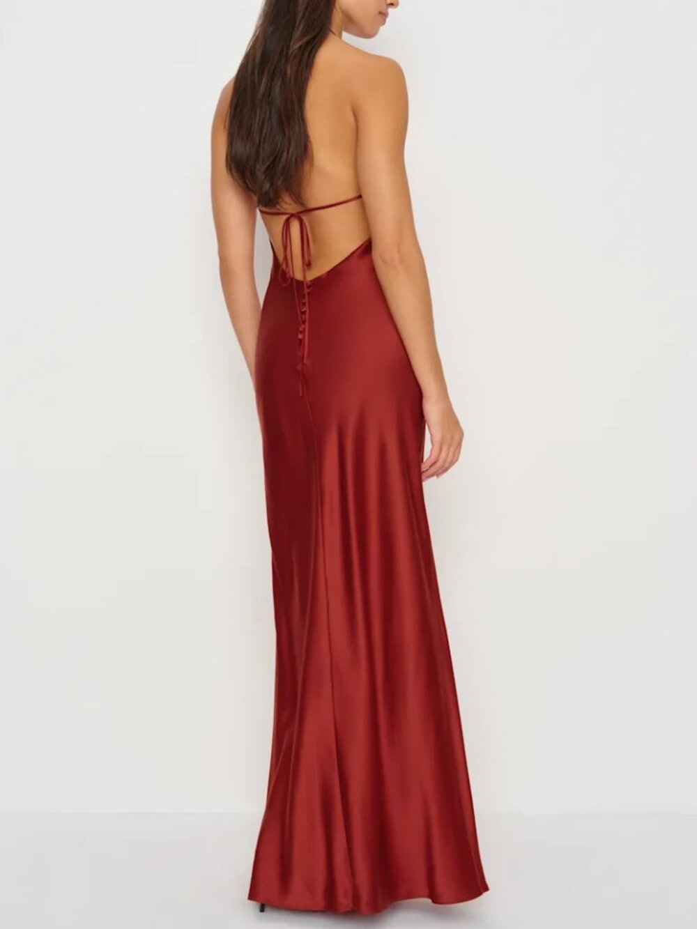 Reformation Red Jeany Silk Dress - Picture 2 of 9